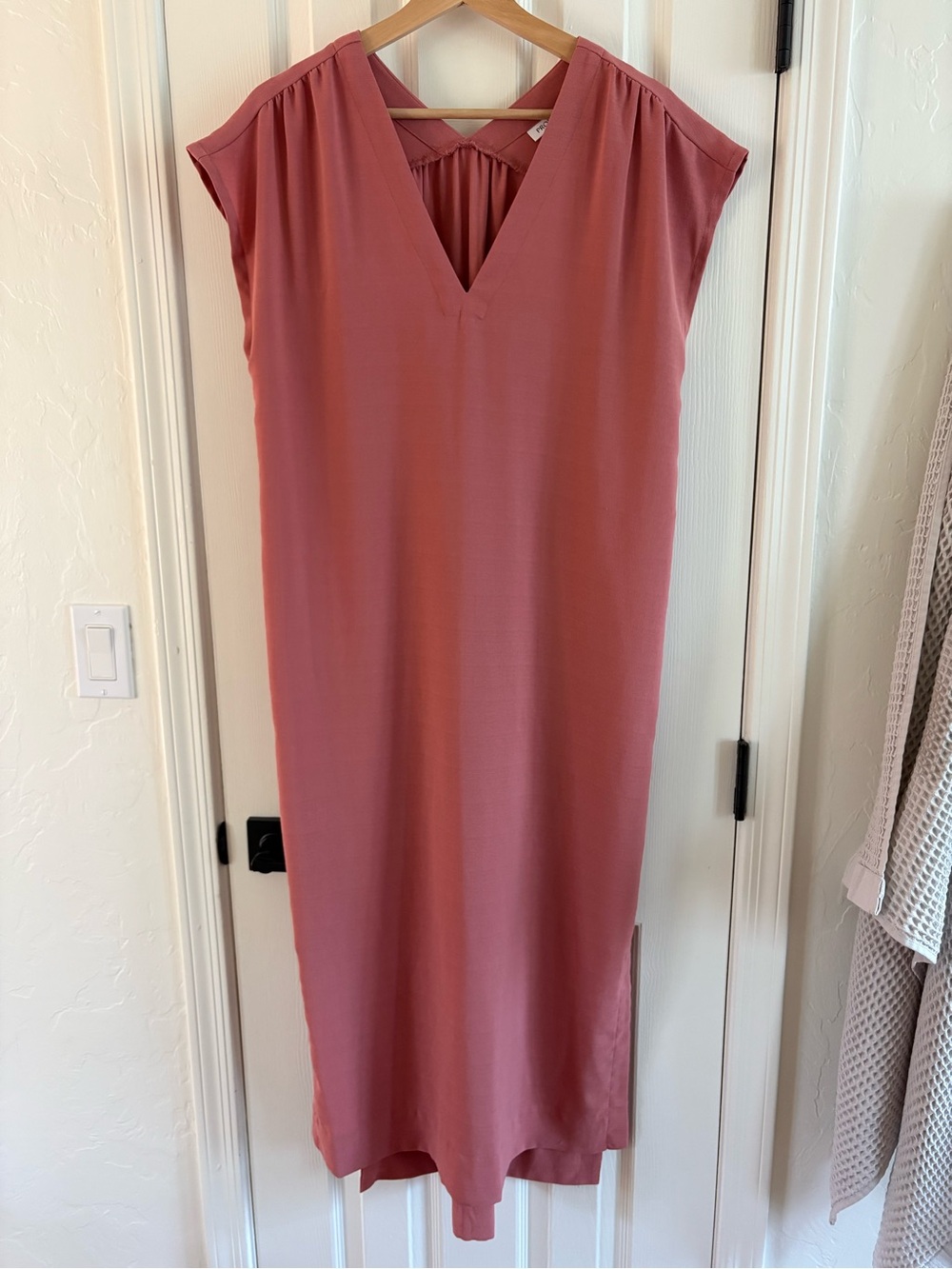 Prologue Dusty Rose V-Neck Maxi Dress